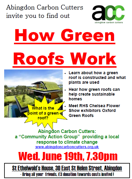 How Green Roofs Work June 2013 Poster